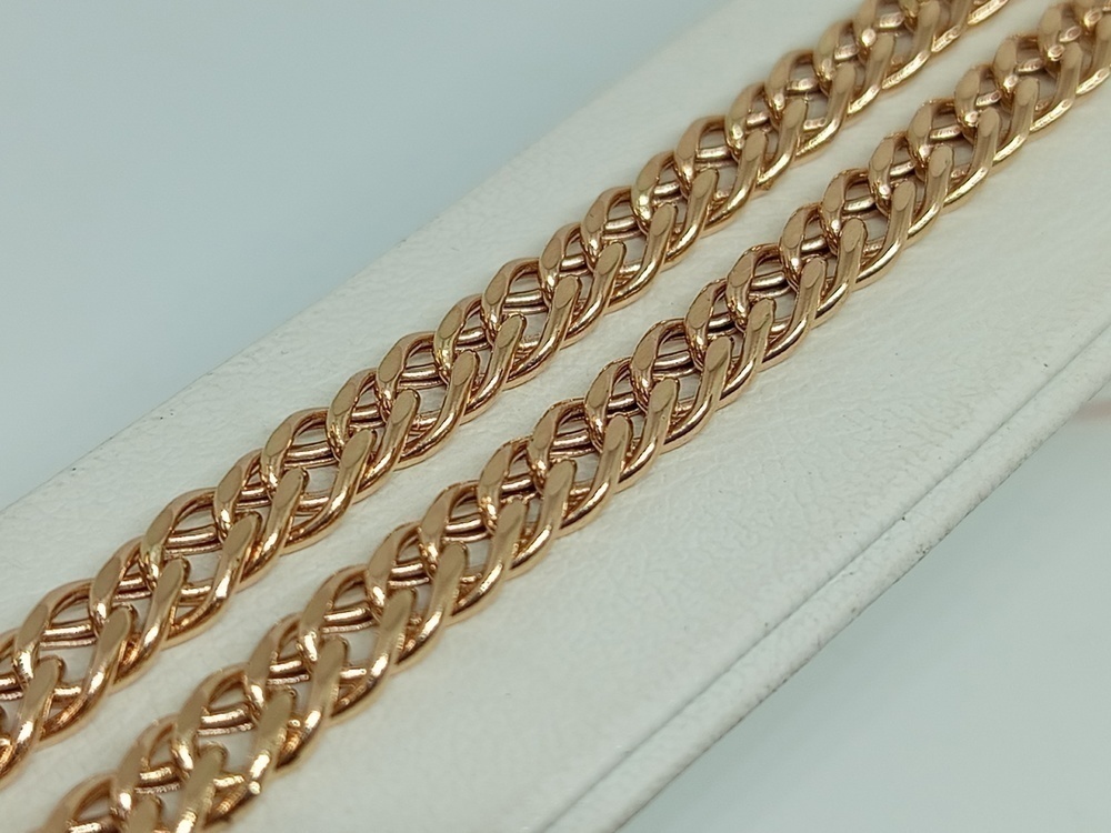 ЦЕПЬ ПУСТОТЕЛАЯ Ромб двойной (Au 585)