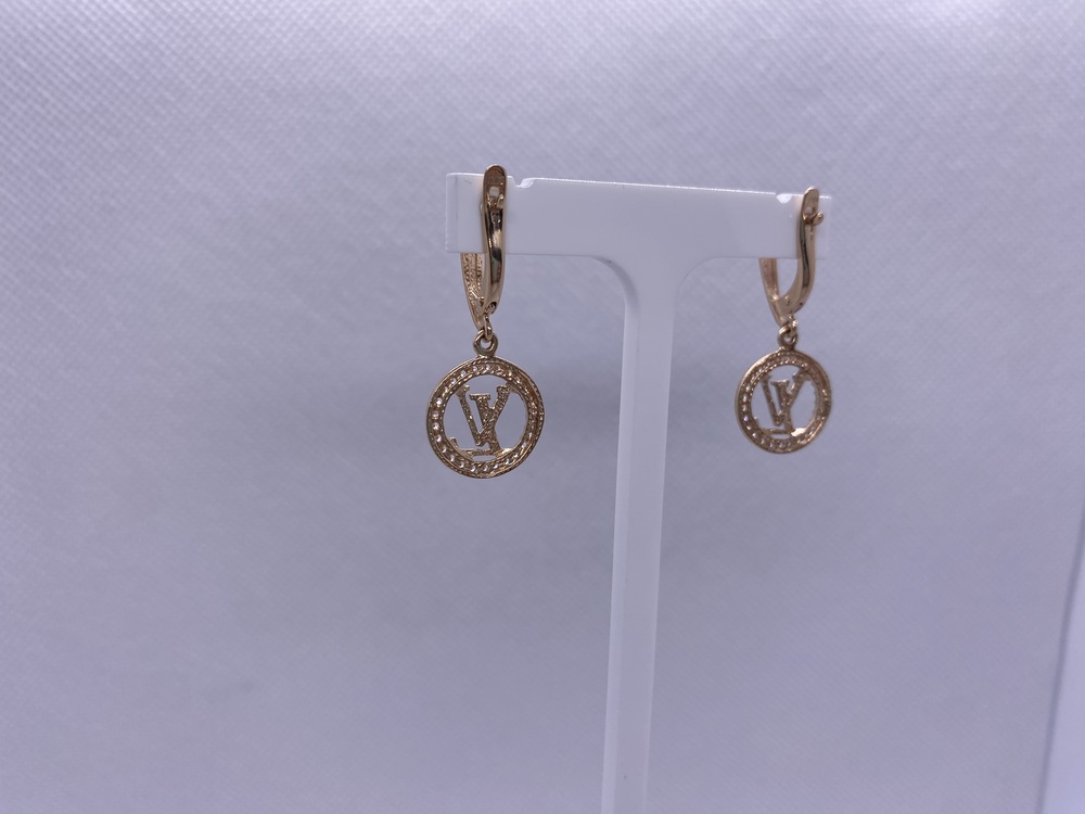 СКМИ585 СЕРЬГИ С КАМНЯМИ (Au 585)