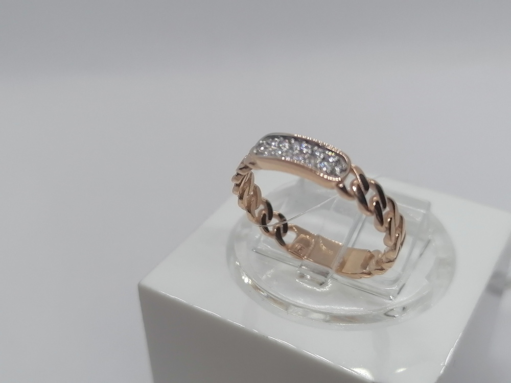 КОЛЬЦО С КАМНЯМИ (Au 585)