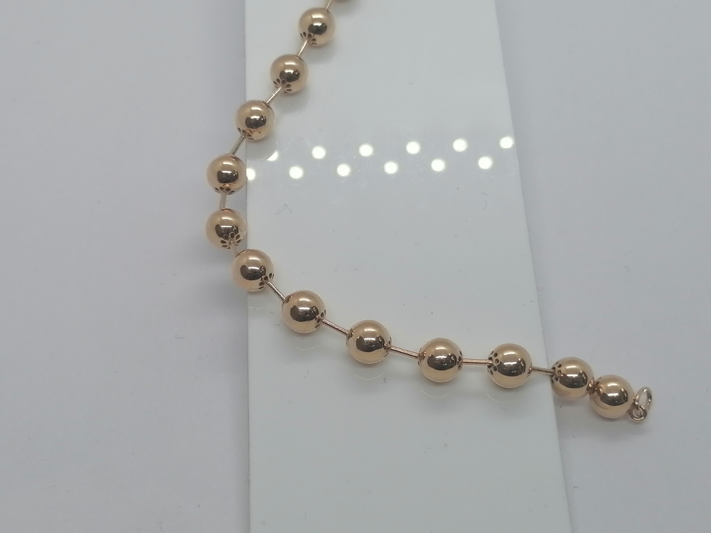 БРАСЛЕТ С ШАРИКАМИ (Au 585)