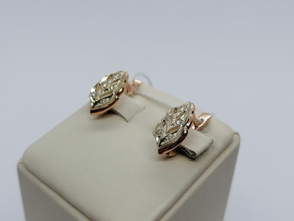 СЕРЬГИ С КАМНЯМИ (Au 585)