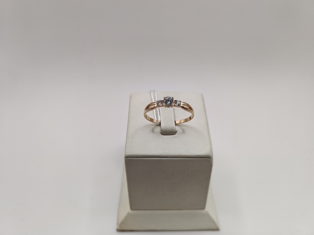 КОЛКМИ375 КОЛЬЦО С КАМНЯМИ (Au 375)