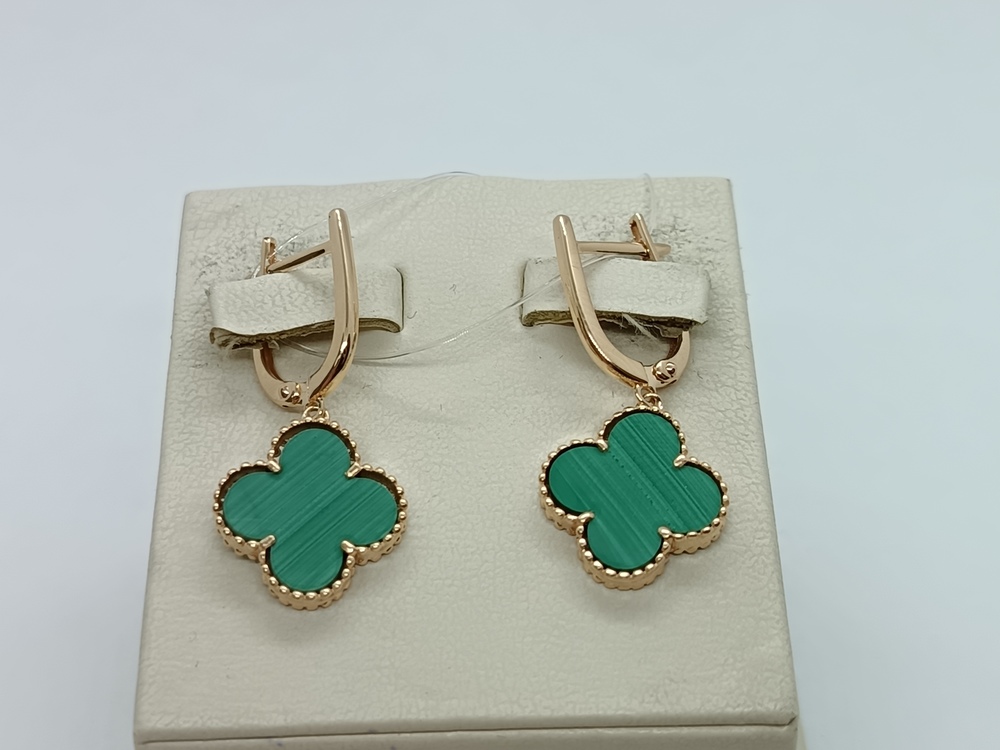 СЕРЬГИ С КАМНЕМ (Au 585)