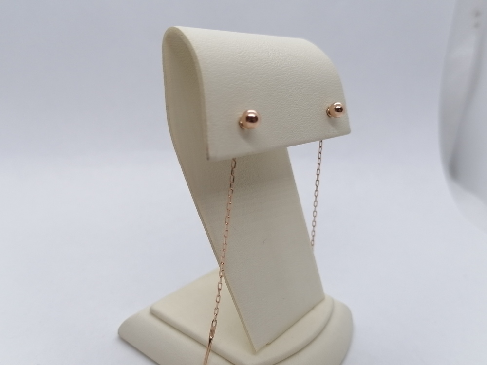 51-123-01620-1 СЕРЬГИ ПРОДЕВКИ без камня (Au 585)