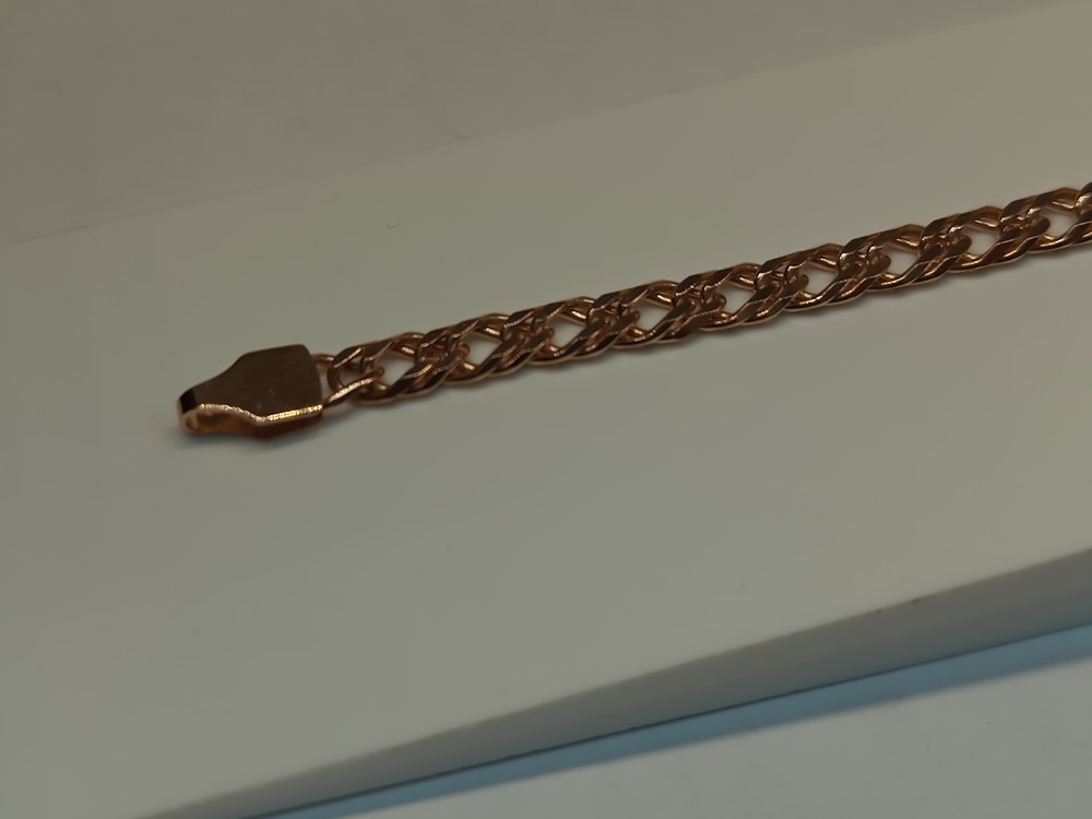 БРАСЛЕТ ПОЛНОВЕСНЫЙ Ромб двойной Au 585