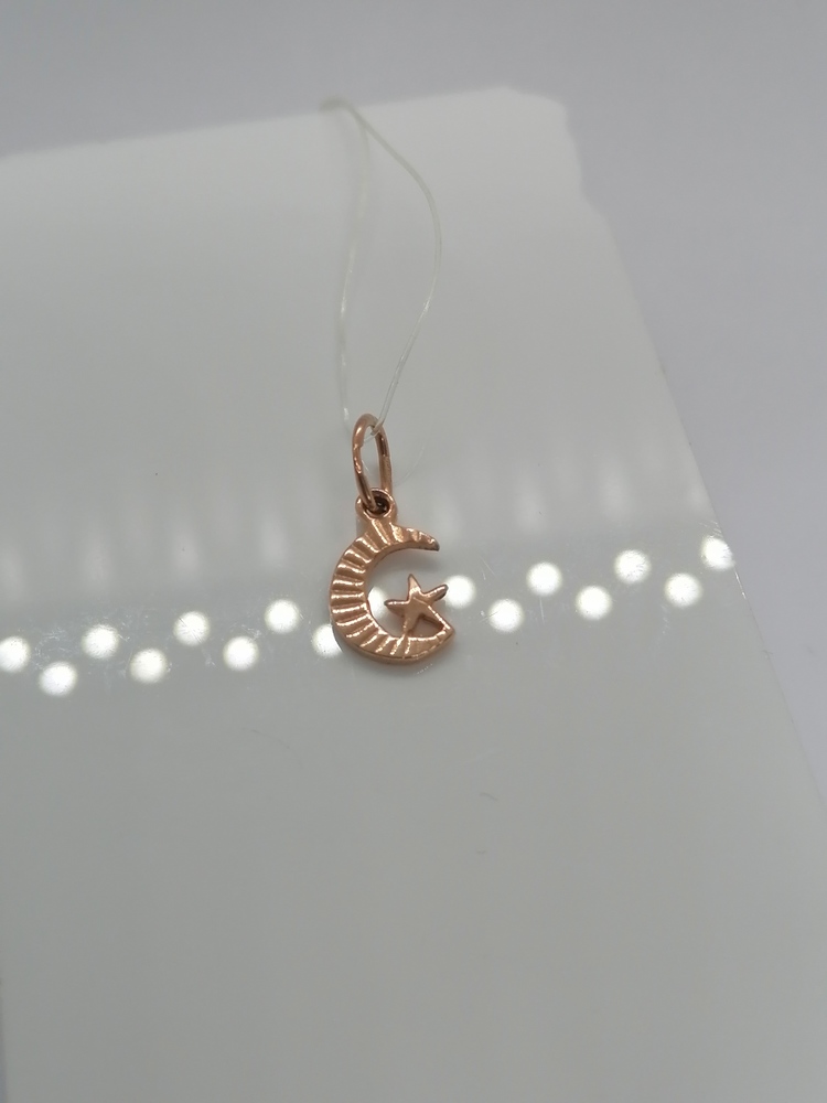 908 ПОДВЕСКА ПОЛУМЕСЯЦ без камня (Au 585)