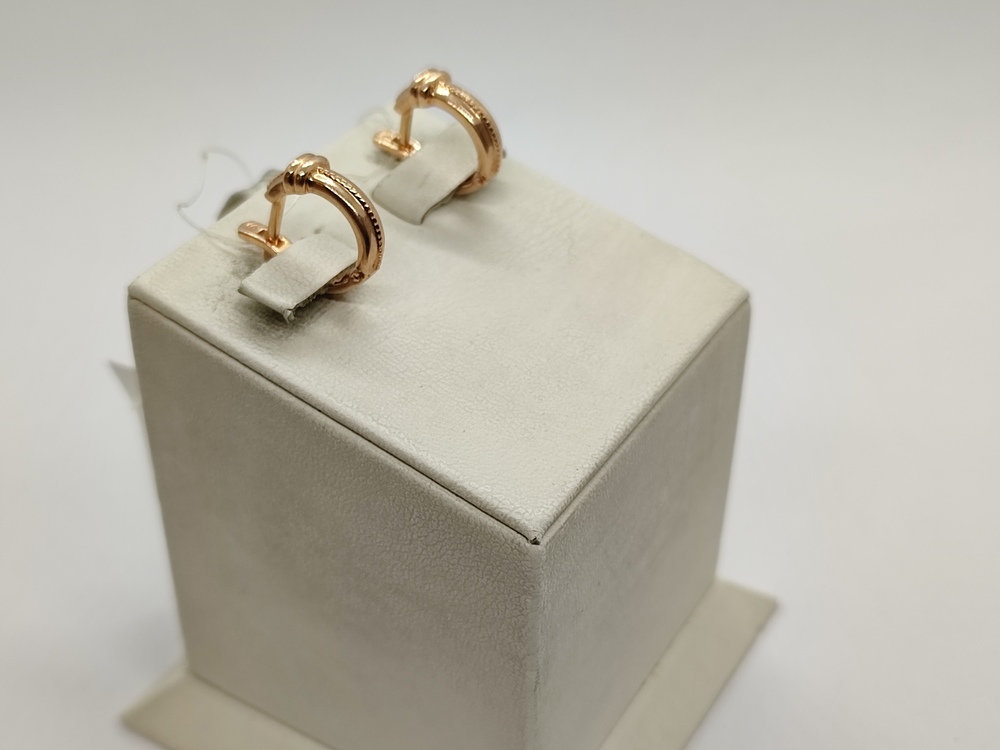 СЕРЬГИ БЕЗ КАМНЯ (Au 585)