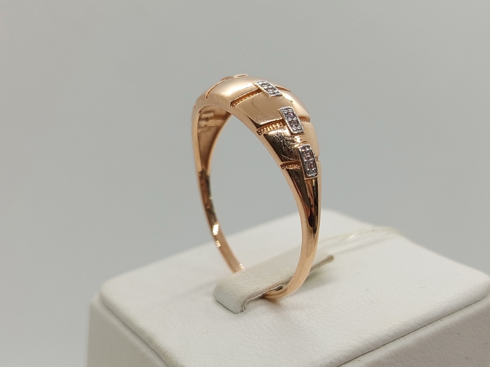 КОЛЬЦО С КАМНЯМИ (Au 585)