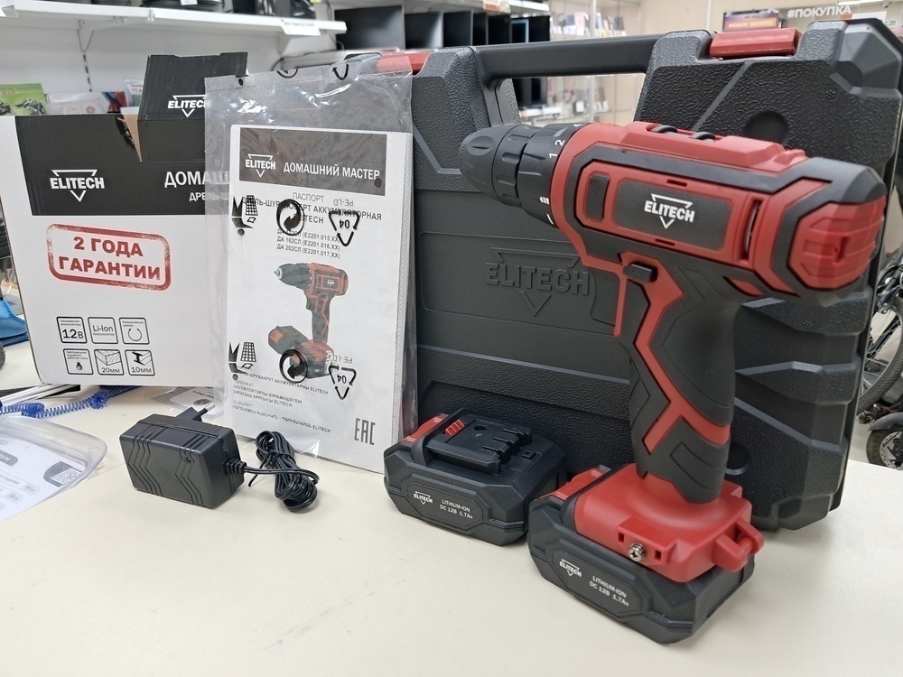Шуруповерт Elitech ДА 122СЛ