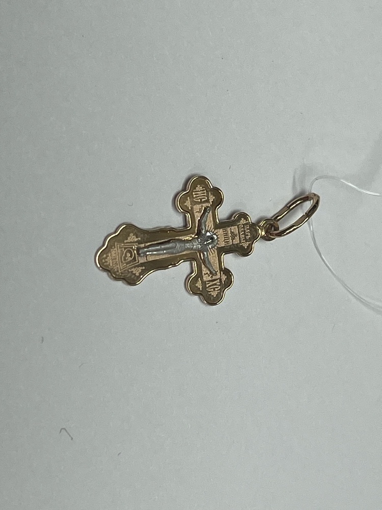 ПОДВЕСКА КРЕСТ без камня (Au 585)