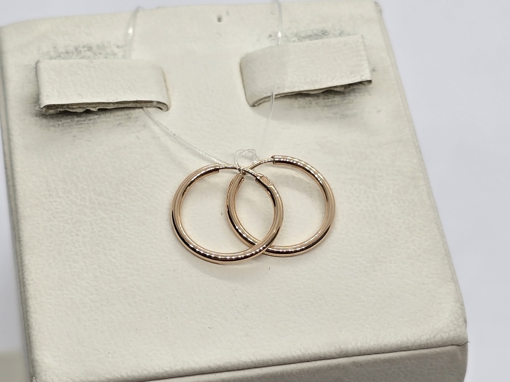 СЕРЬГИ КОНГО без камня (Au 585)