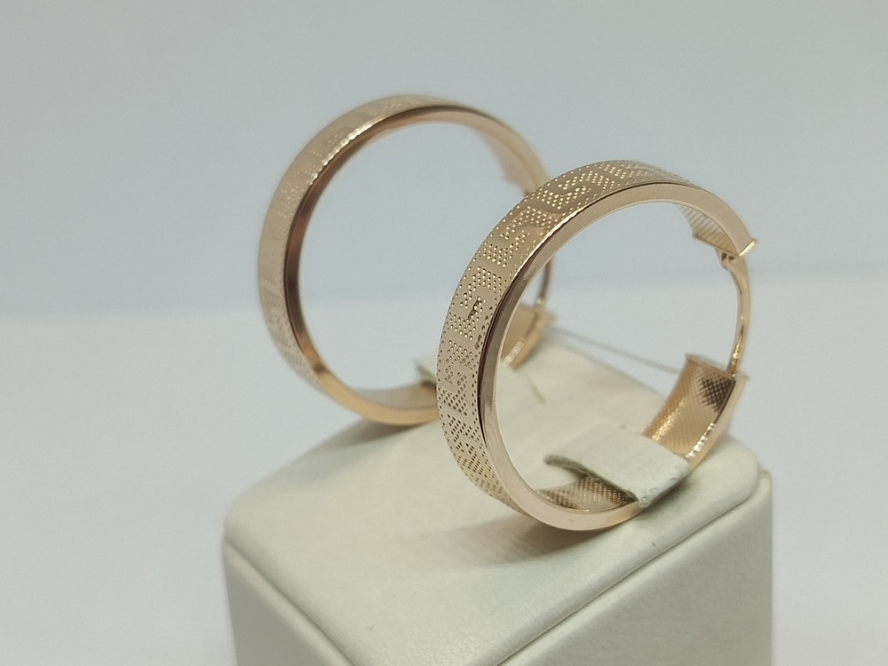 СЕРЬГИ БЕЗ КАМНЯ (Au 585)