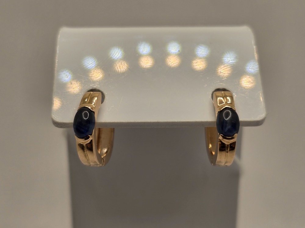 СКМ585 СЕРЬГИ С КАМНЕМ (Au 585)