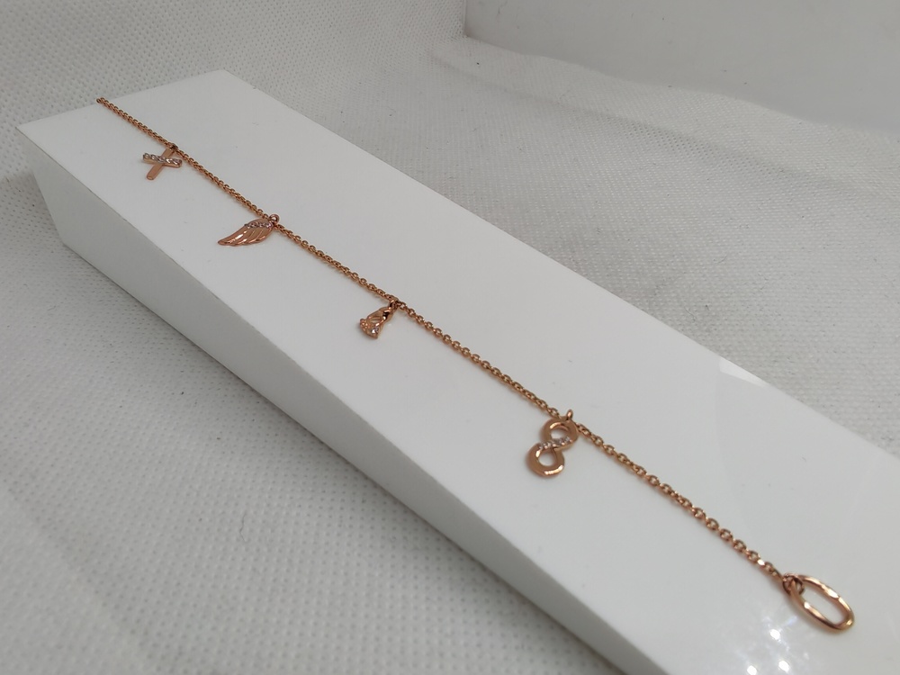 БРАСЛЕТ С КАМНЯМИ (Au 585)