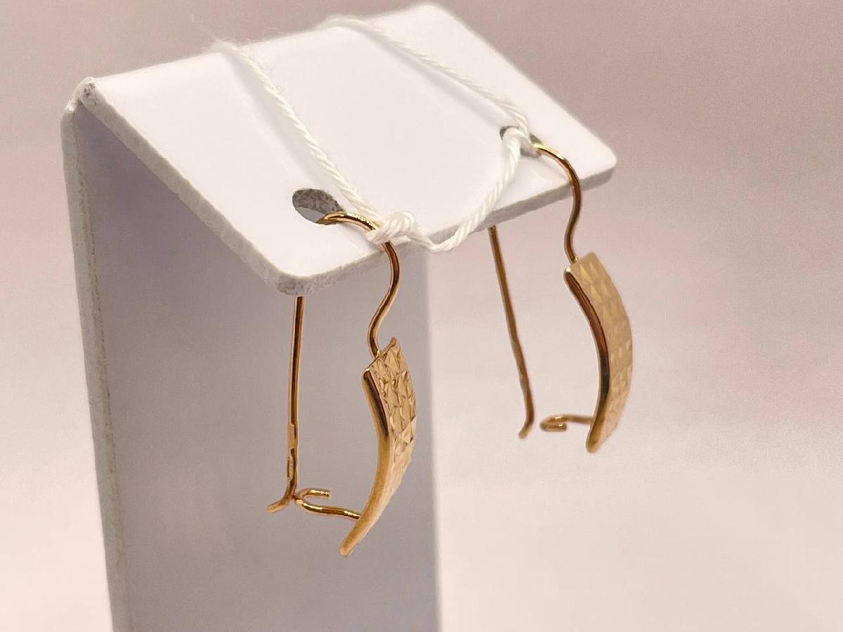 СБКМ585 СЕРЬГИ БЕЗ КАМНЯ (Au 585)