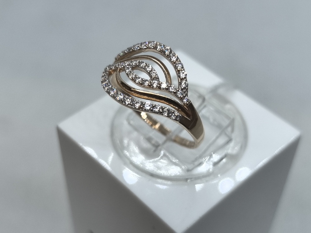 КОЛКМИ585 КОЛЬЦО С КАМНЯМИ (Au 585)