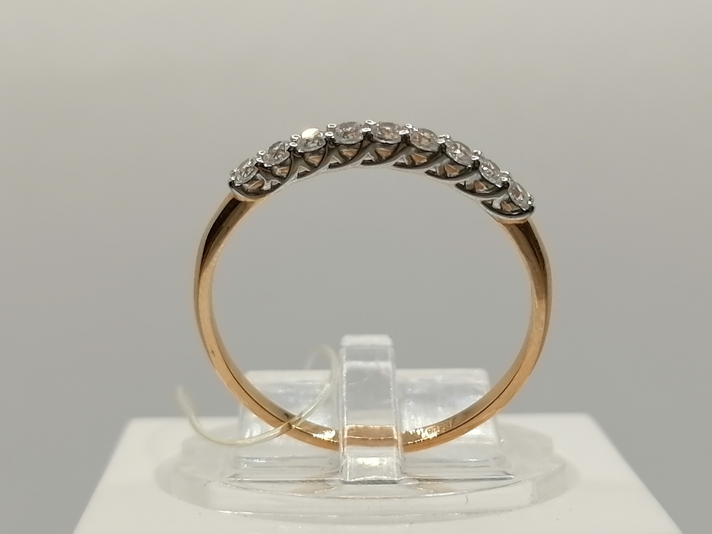 КОЛЬЦО С КАМНЯМИ (Au 585)