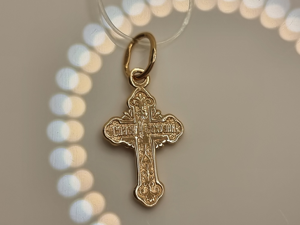 ПОДВЕСКА КРЕСТ без камня (Au 585)