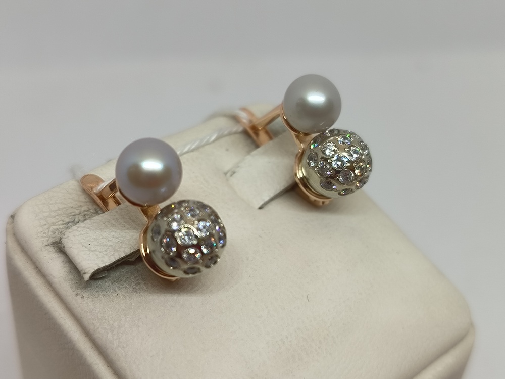 СЕРЬГИ С КАМНЯМИ (Au 585)