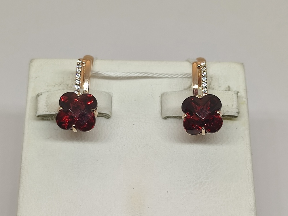 СЕРЬГИ С КАМНЯМИ (Au 585)