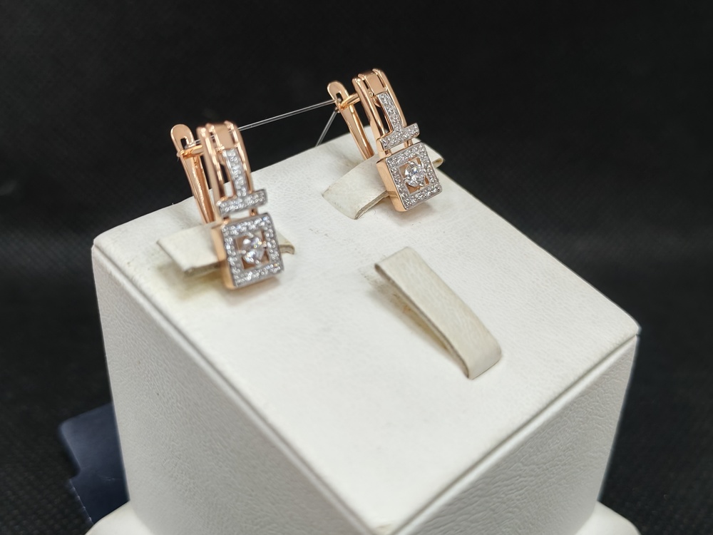 СЕРЬГИ С КАМНЯМИ (Au 585)