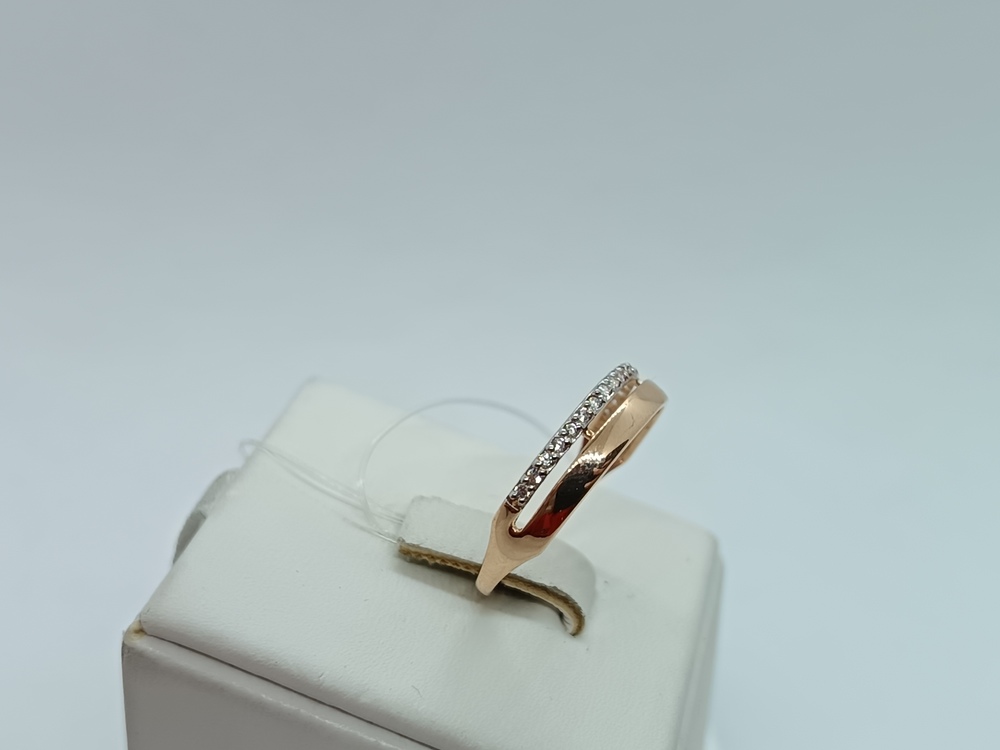 КОЛЬЦО С КАМНЯМИ (Au 585)