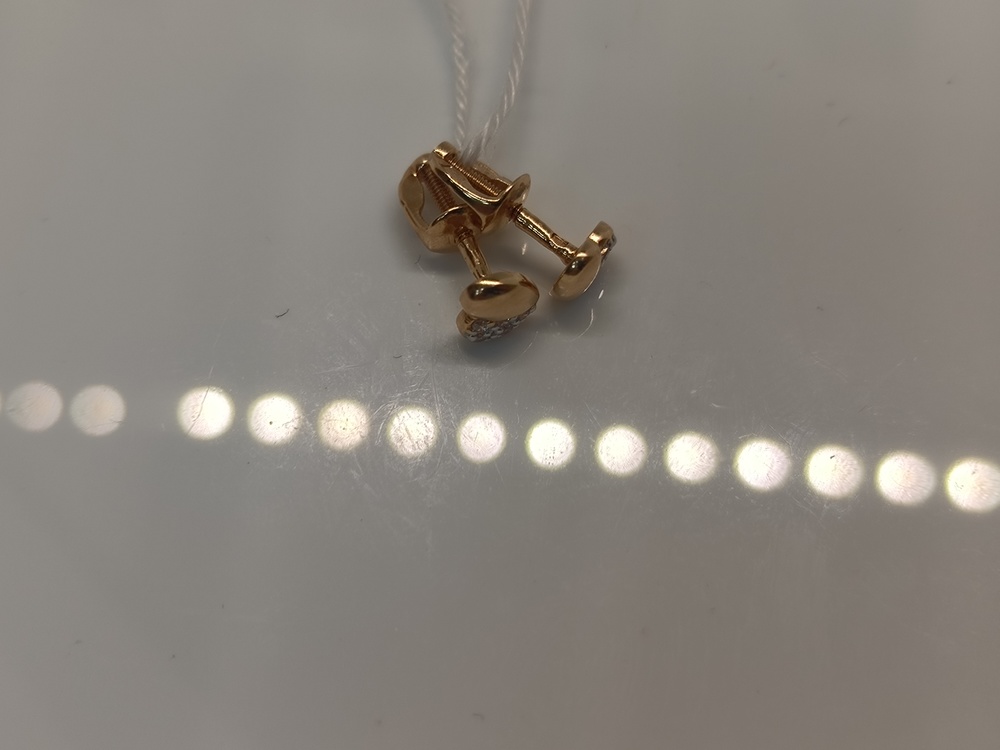 СПУС585 СЕРЬГИ ПУСЕТЫ (Au 585)