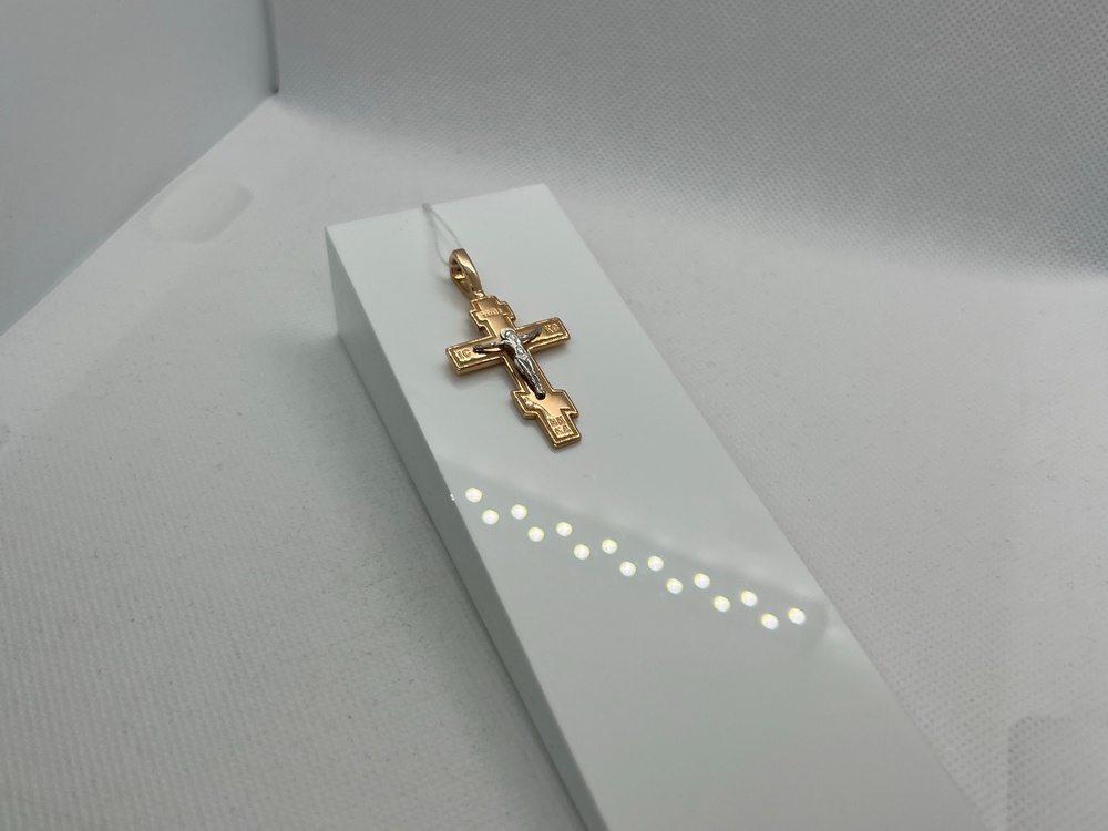 ПОДВЕСКА КРЕСТ без камня (Au 585)
