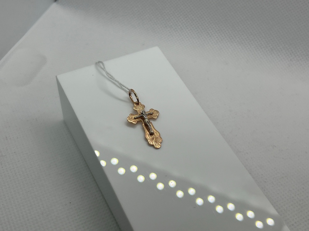 80273р ПОДВЕСКА КРЕСТ (Au 585)