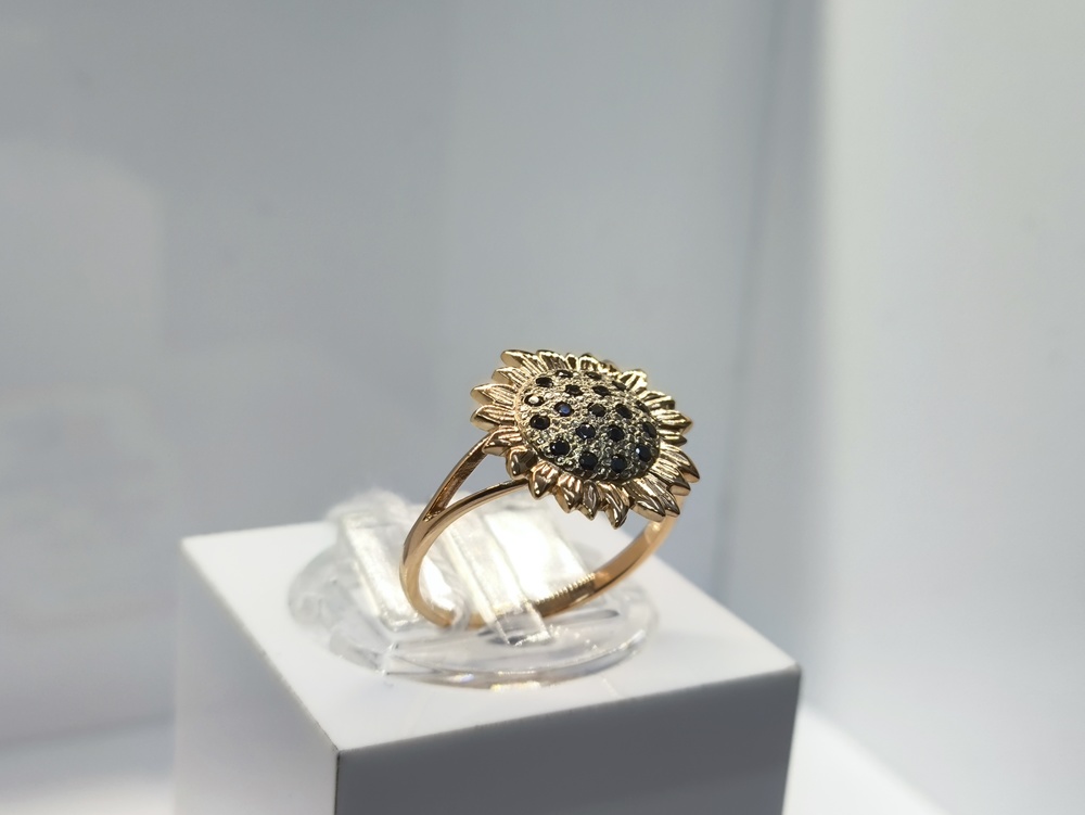 КОЛКМИ585 КОЛЬЦО С КАМНЯМИ (Au 585)