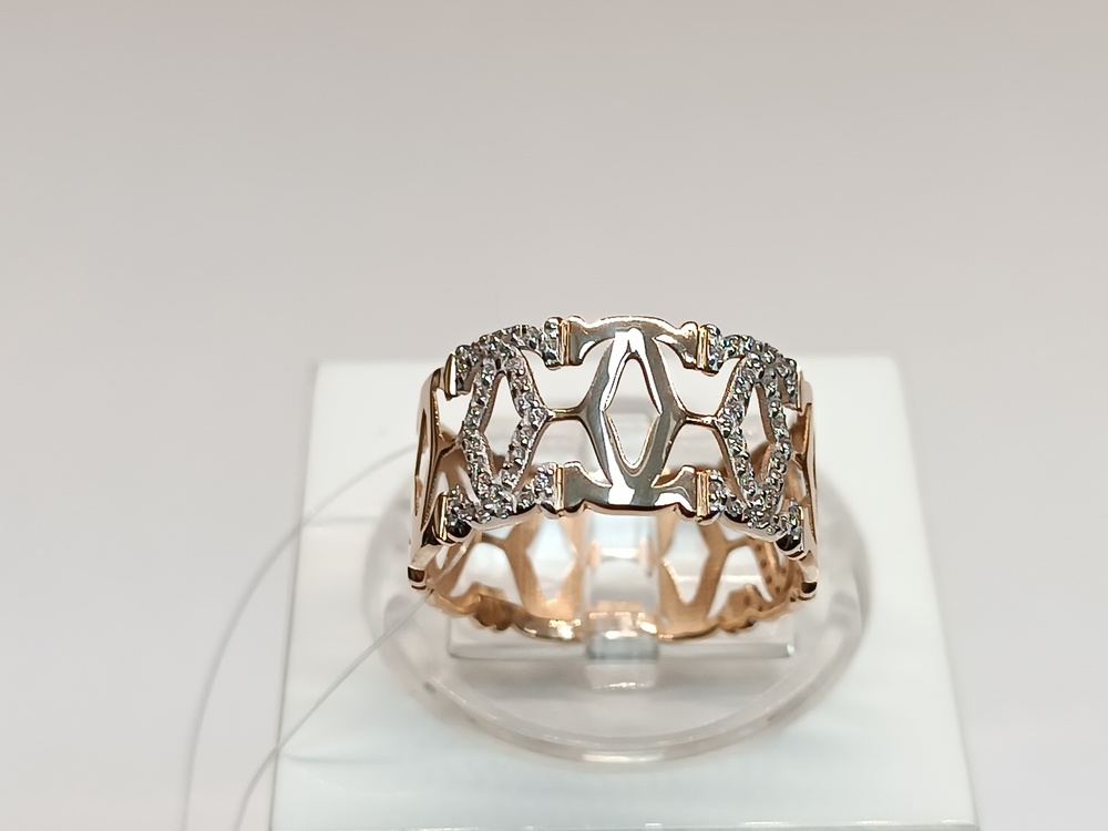 КОЛЬЦО С КАМНЯМИ (Au 585)