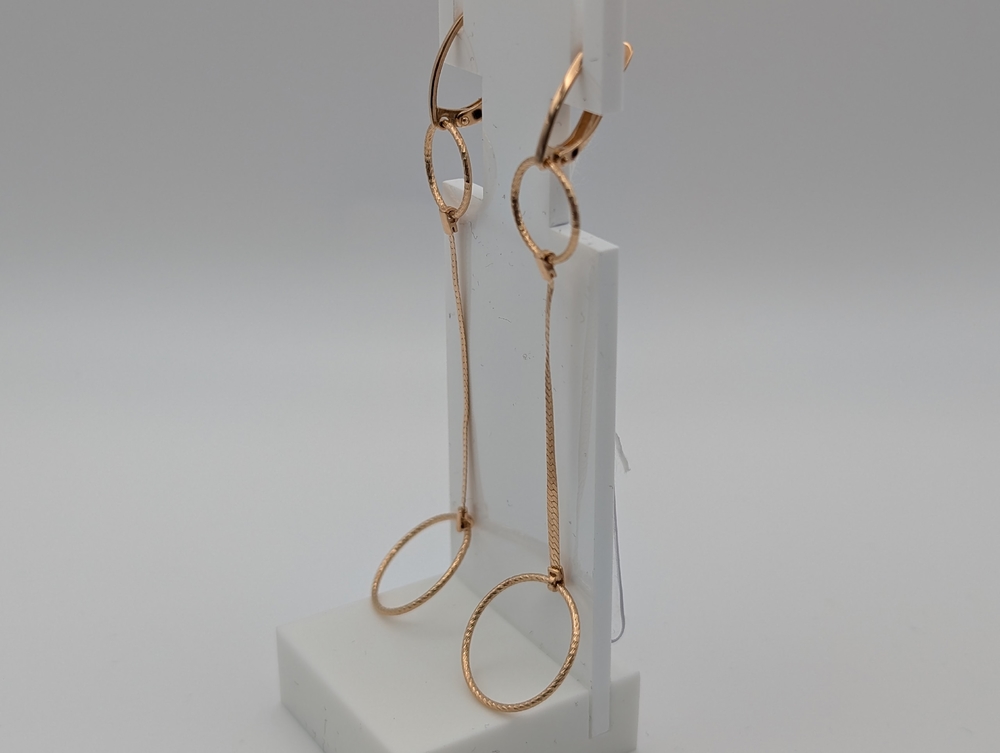 СЕРЬГИ БЕЗ КАМНЯ (Au 585)