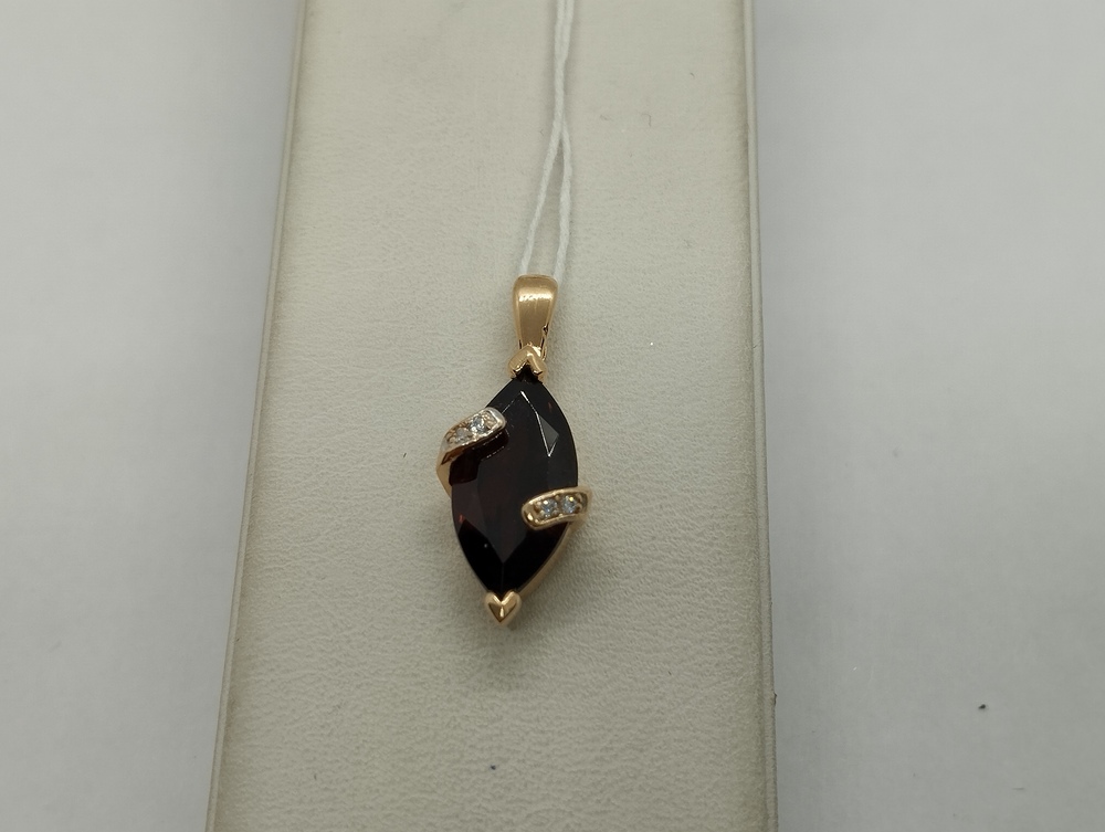 ПОДКМИ585 ПОДВЕСКА С КАМНЯМИ (Au 585)