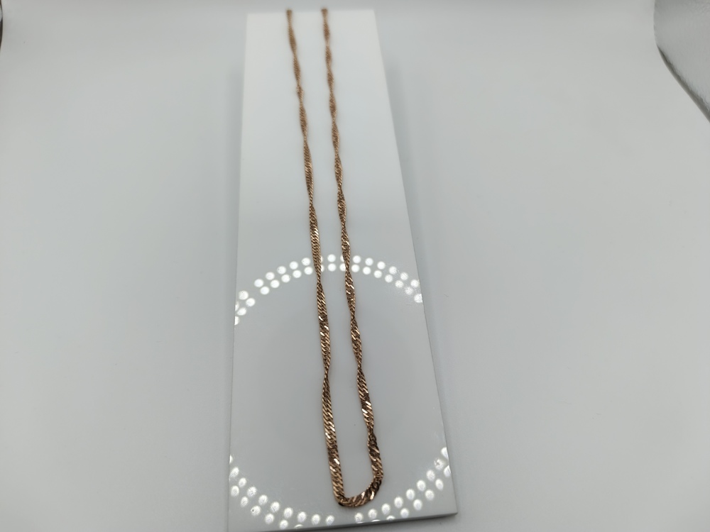 ЦЕПЬ ПУСТОТЕЛАЯ Сингапур (Au 585)