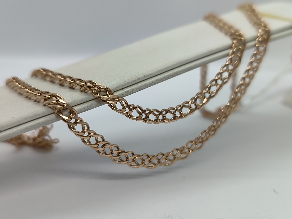 ЦЛР2585 ЦЕПЬ ПОЛНОВЕСНАЯ Ромб двойной (Au 585)