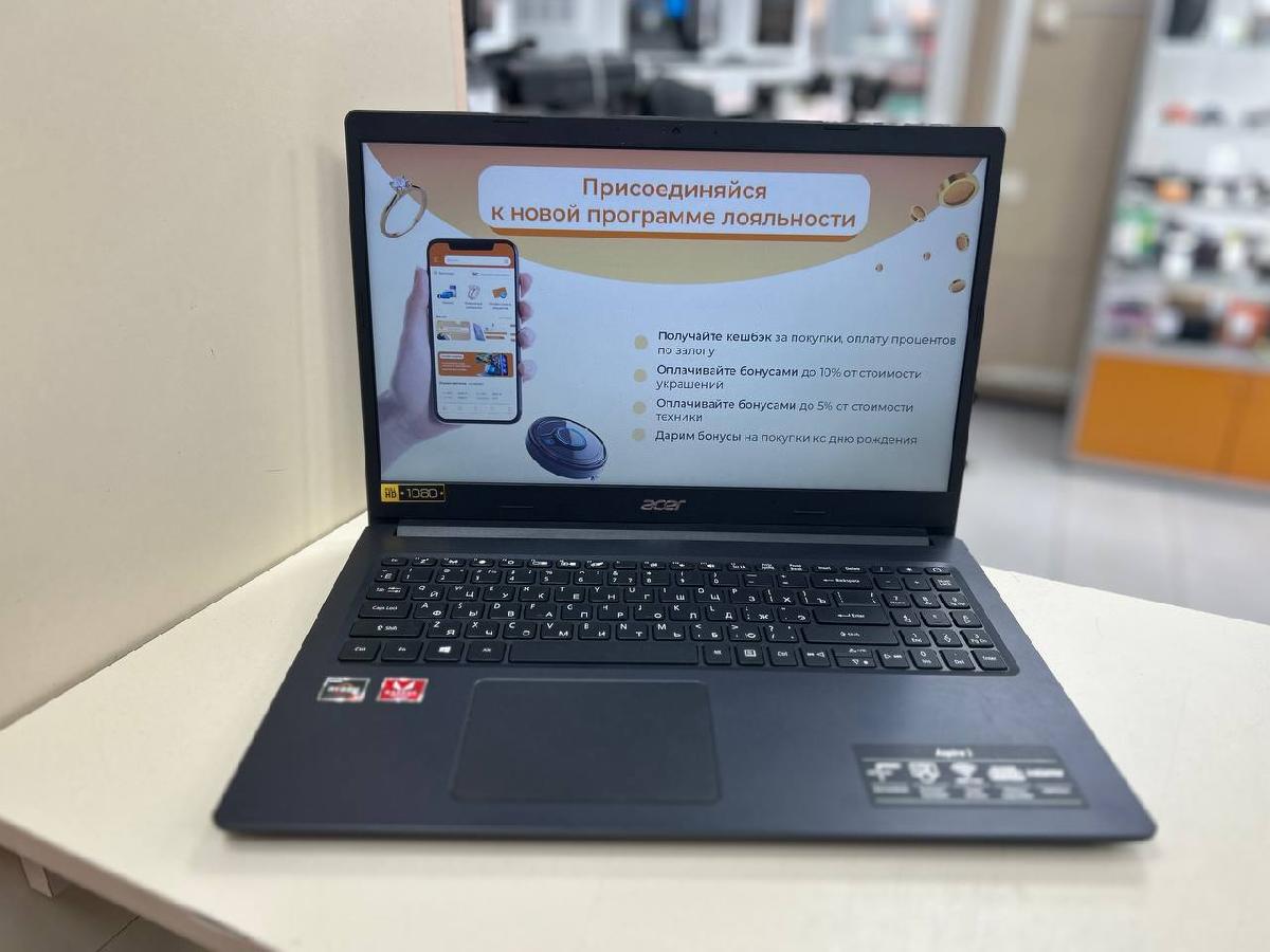 Ноутбук Acer; Ryzen 5 3500U, Radeon Vega 8, 12 Гб, 120 Гб, Нет