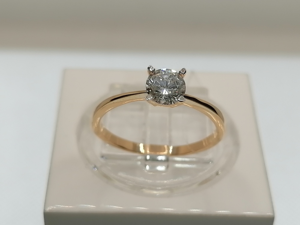 КОЛЬЦО С КАМНЯМИ (Au 585)