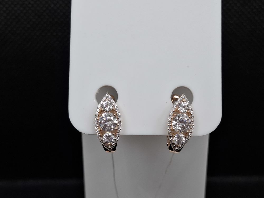 СЕРЬГИ С КАМНЯМИ (Au 585)