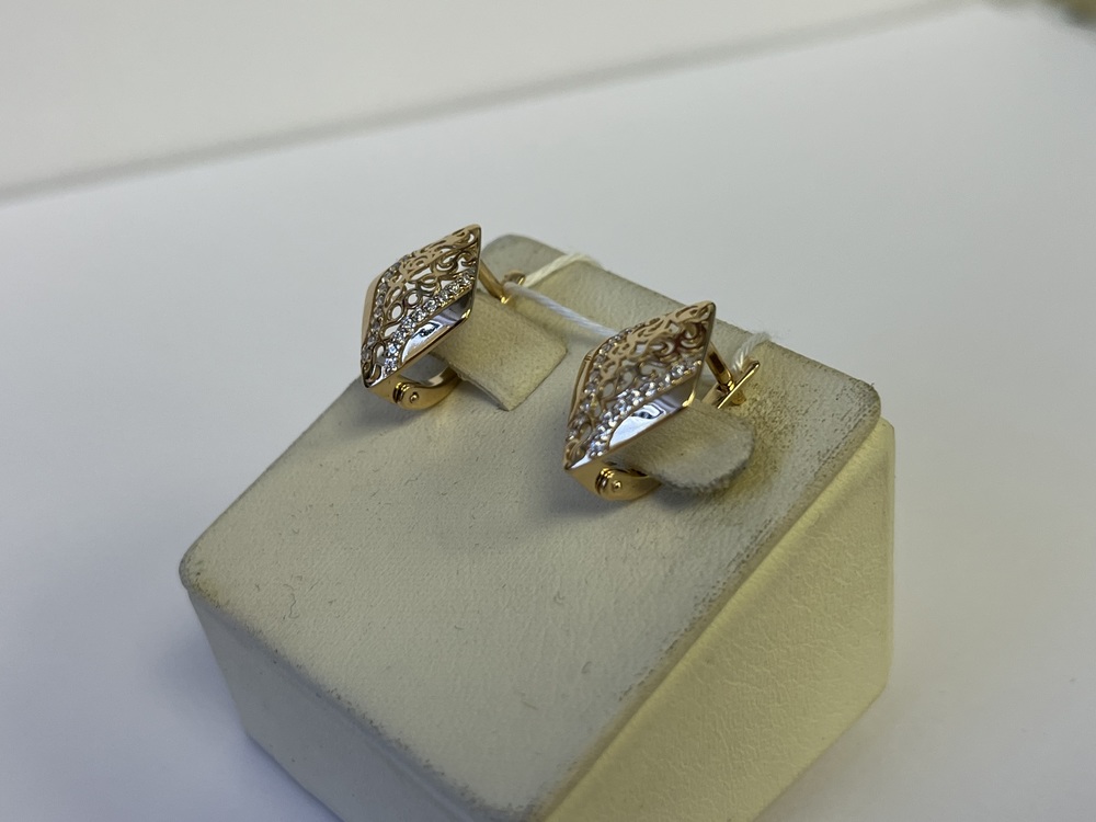 СЕРЬГИ С КАМНЯМИ (Au 585)