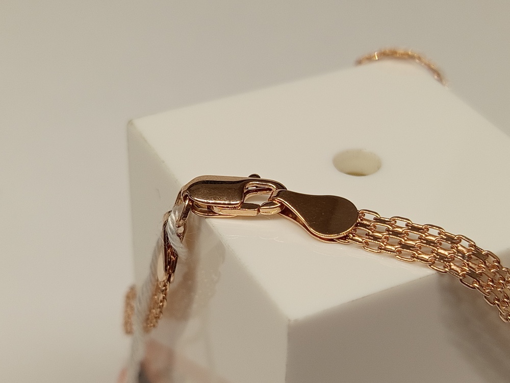 БЛБМ585 БРАСЛЕТ ПОЛНОВЕСНЫЙ Бисмарк машинный (Au 585)