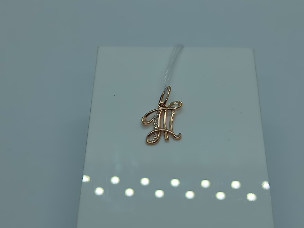 ПОДВЕСКА БУКВА Т Au 585