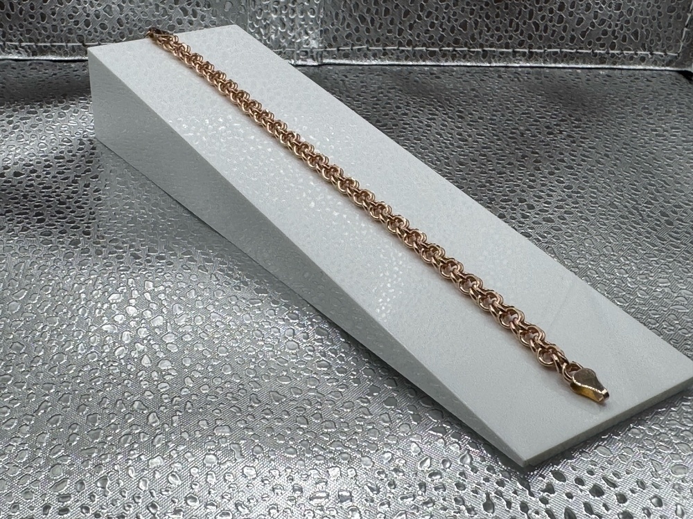 БРАСЛЕТ ПУСТОТЕЛЫЙ Бисмарк (Au 585)