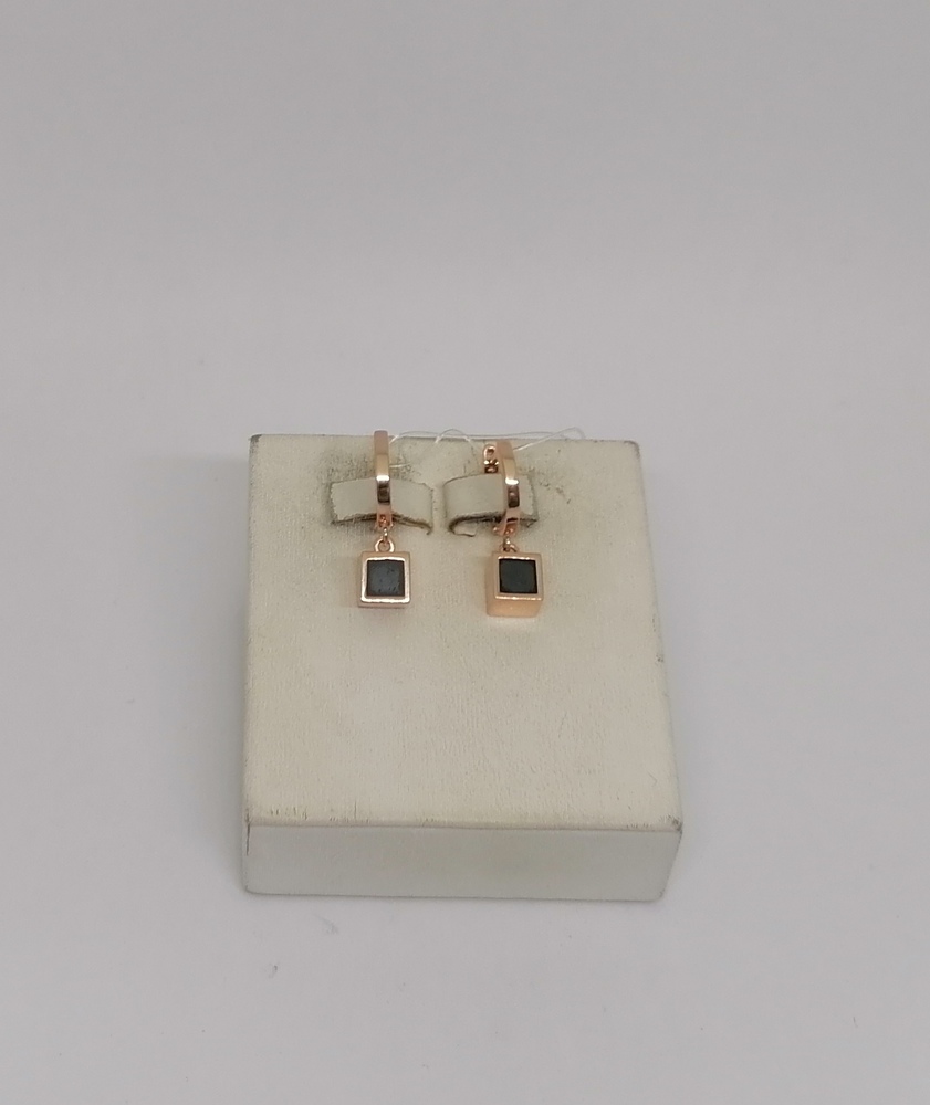 СЕРЬГИ С КАМНЕМ (Au 585)