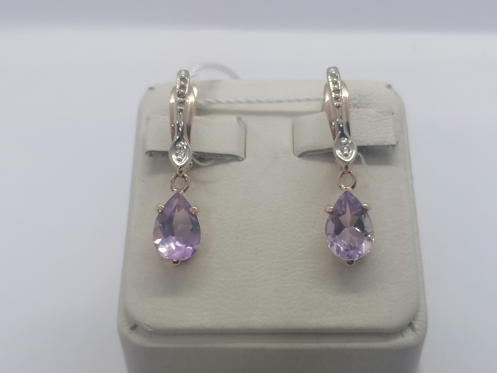 СЕРЬГИ С КАМНЯМИ (Au 585)