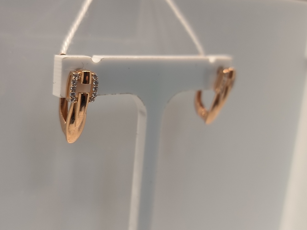 СКМИ585 СЕРЬГИ С КАМНЯМИ (Au 585)