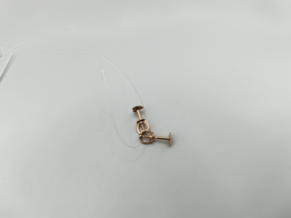 СЕРЬГИ ПУСЕТЫ без камня (Au 585)