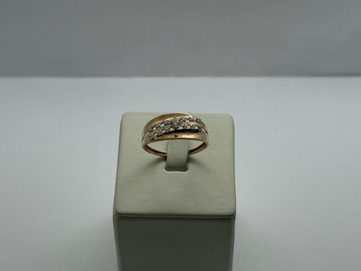 КОЛЬЦО С КАМНЯМИ (Au 585)