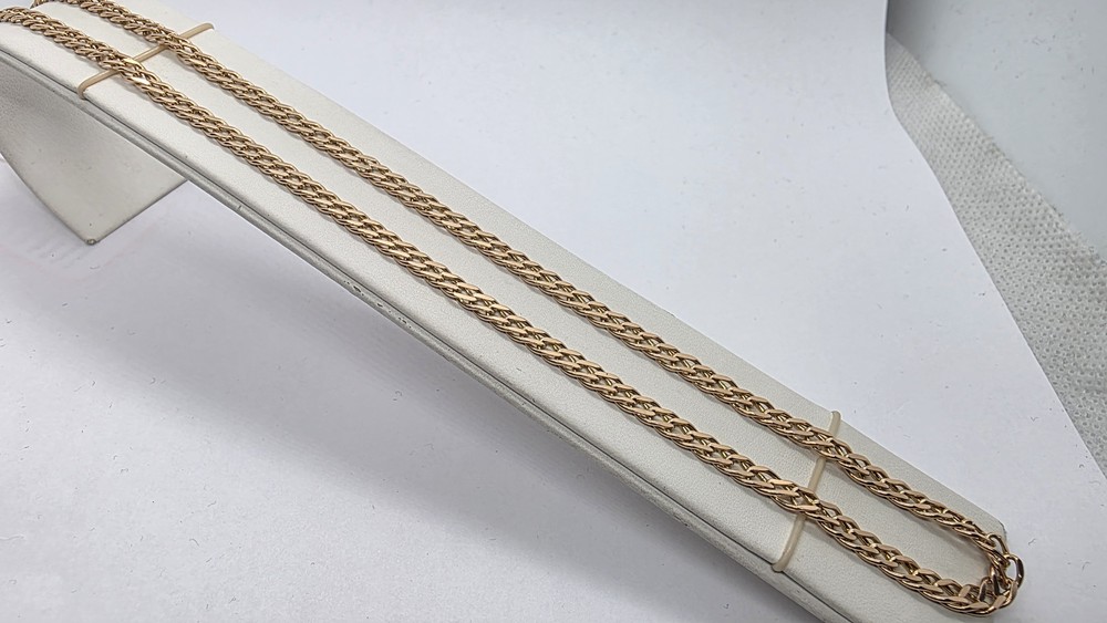 ЦЕПЬ ПОЛНОВЕСНАЯ Ромб двойной (Au 585)