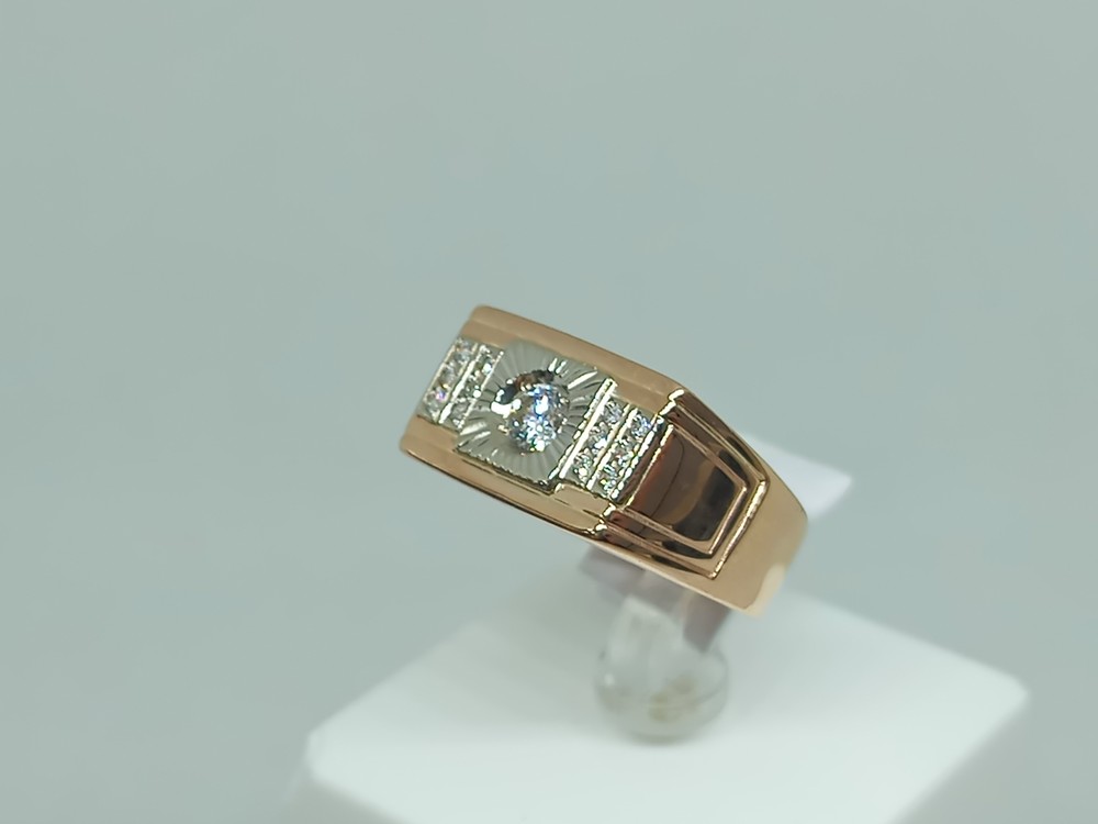 ПЕЧАТКА С КАМНЯМИ (Au 585)