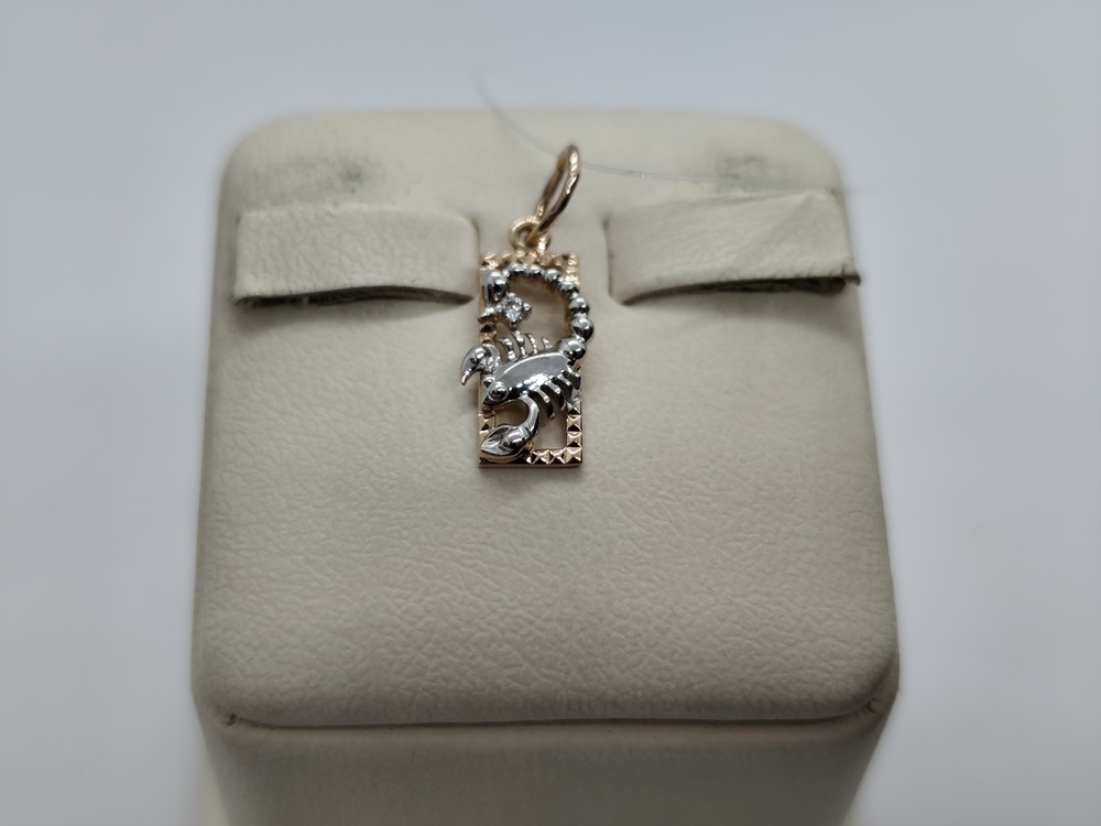 ПОДВЕСКА ЗНАК ЗОДИАКА СКОРПИОН (Au 585)
